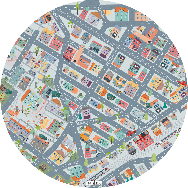 Berlin Heimatviertel Spielteppich