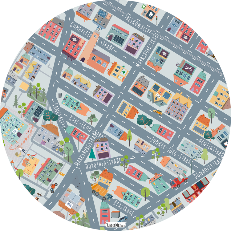 Berlin Heimatviertel Spielteppich