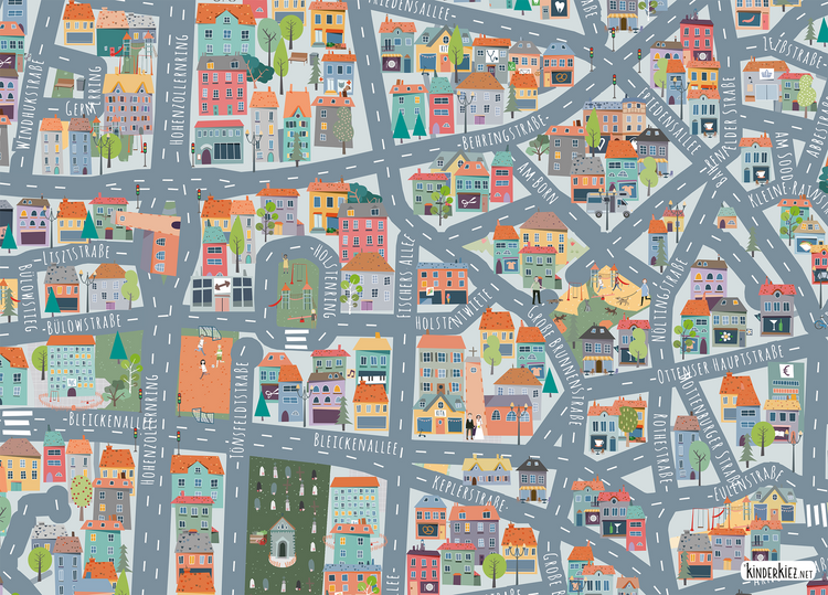 Hamburg Ottensen Spielteppich