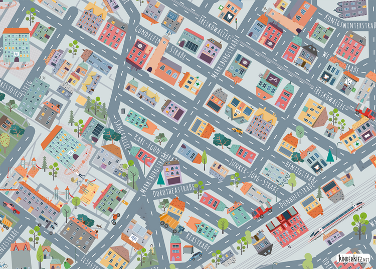 Berlin Heimatviertel Spielteppich