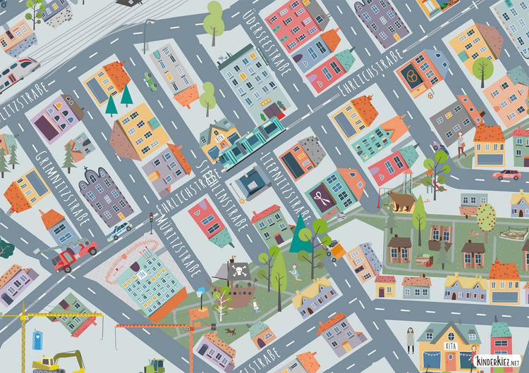 Berlin Prinzenviertel Spielteppich