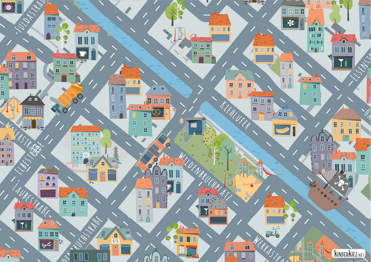 Berlin Weserkiez Spielteppich