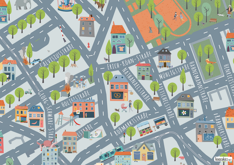 Leipzig Altlindenau Spielteppich